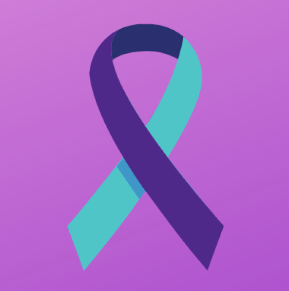 Suicide prevention ribbon