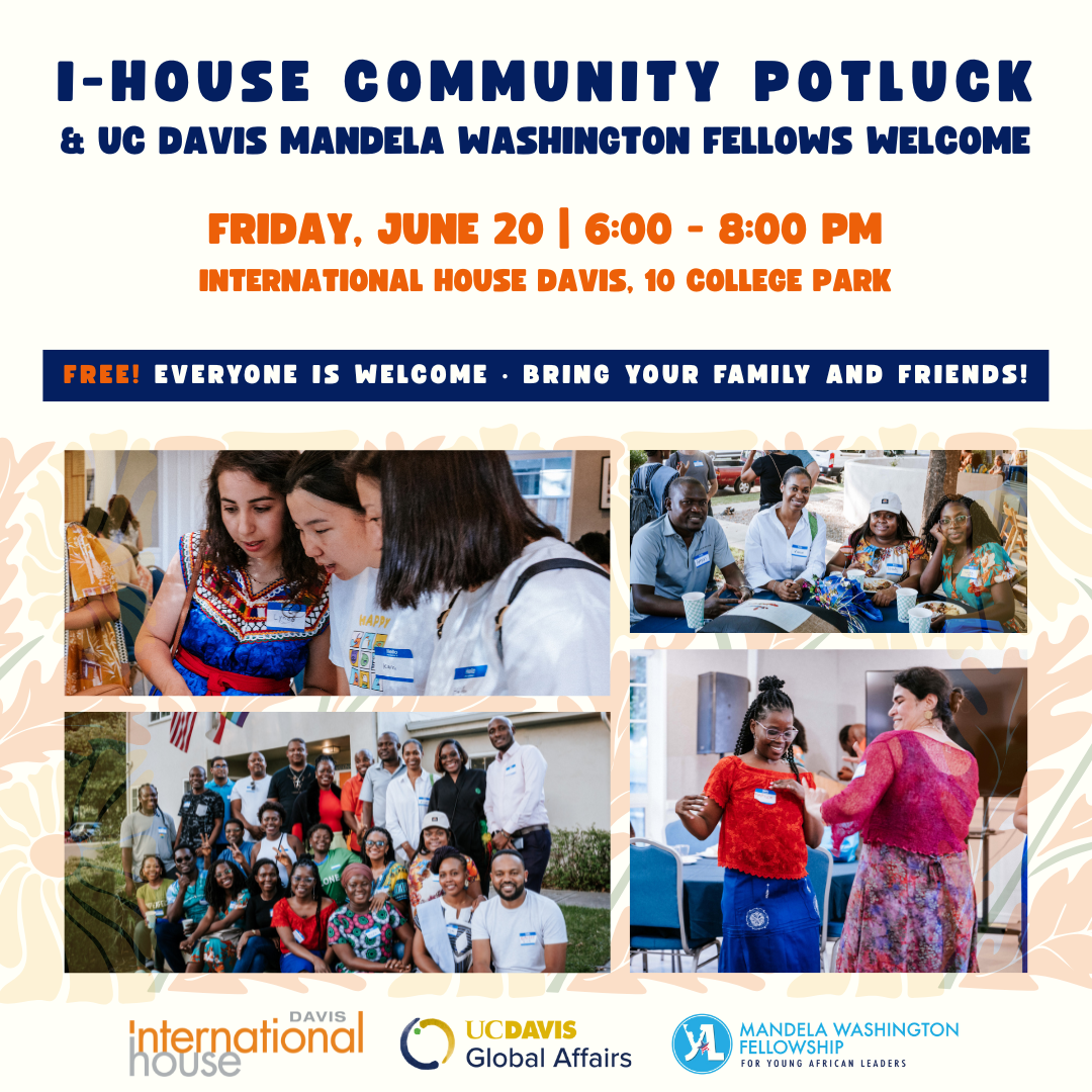 A series of photos showing Mandela fellows from UC Davis