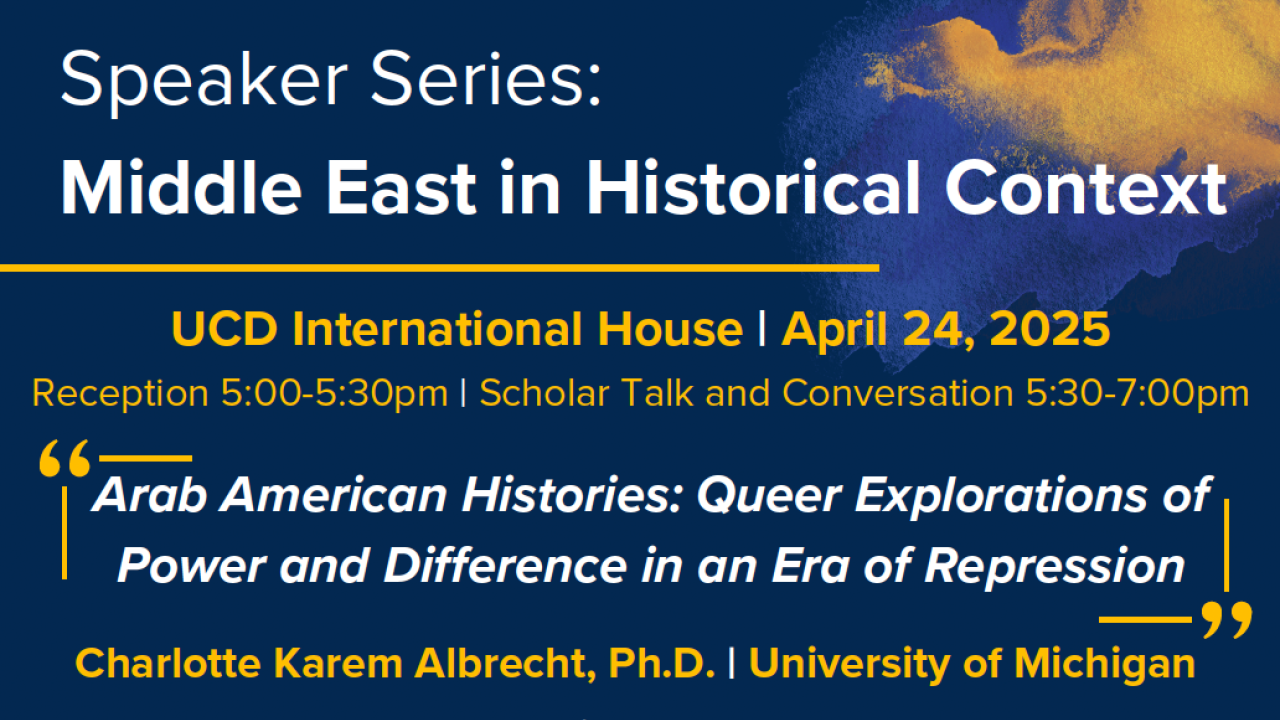 Speaker Series: Middle East in Historical Context