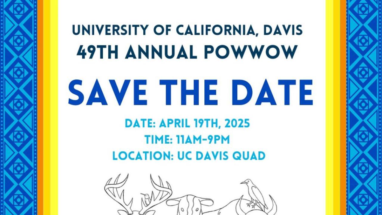 Davis Powwow event flyer